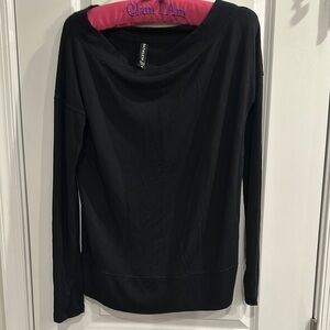 Athleta Black Crew Neck Sweatshirt